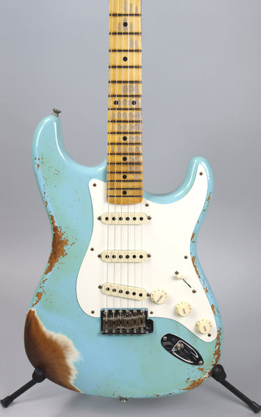 Fender Custom Shop Limited '56 Strat Heavy Relic Aged Daphne Blue