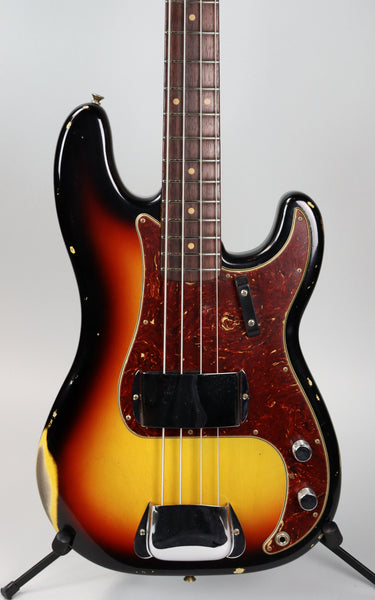 Fender Custom Shop '64 P-Bass Relic Bleached 3-Tone Sunburst