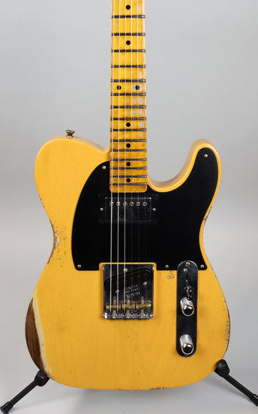 Fender Custom Shop Limited Edition Blackguard HS Tele Heavy Relic Aged Butterscotch Blonde