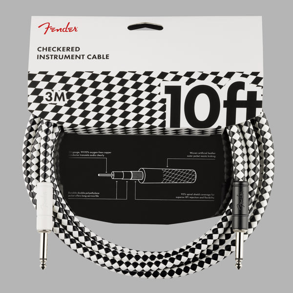 Fender 10' Instrument Cable Checkerboard