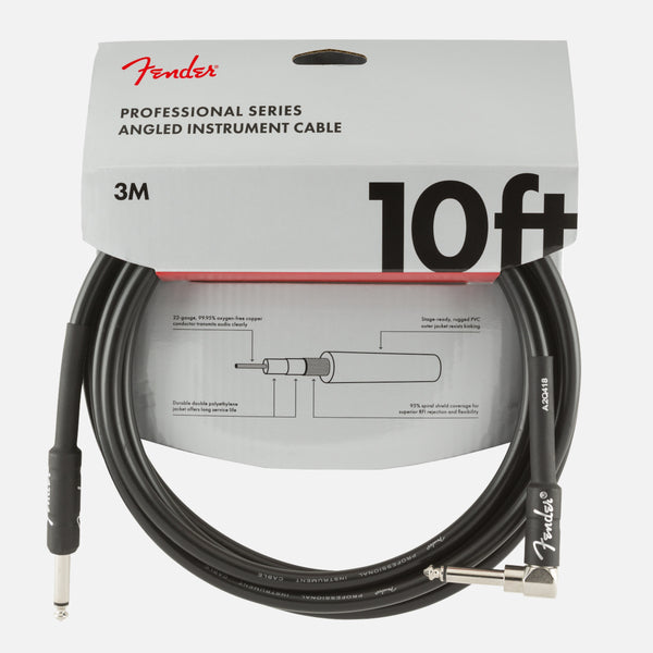 Fender Professional Series Instrument Cable 10' Angled