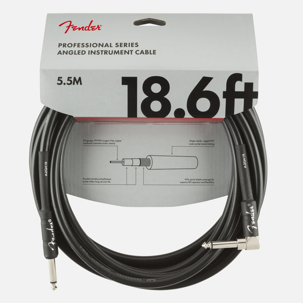 Fender Professional Series Instrument Cable 18.6' Angled