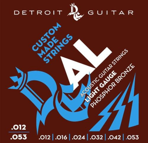 Detroit Guitar Acoustic Guitar Strings Light 12-53