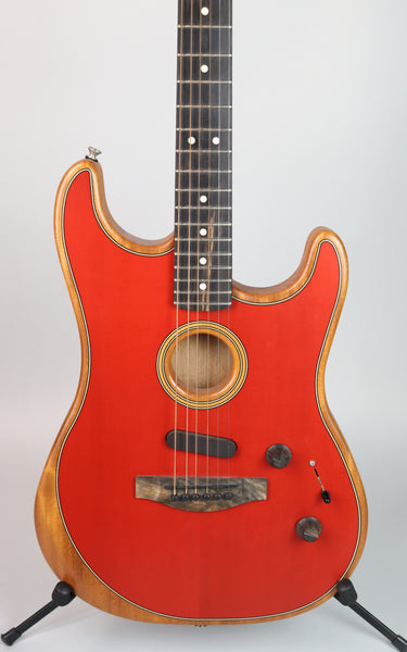 Fender American Acoustasonic Stratocaster Ebony Fingerboard Dakota Red