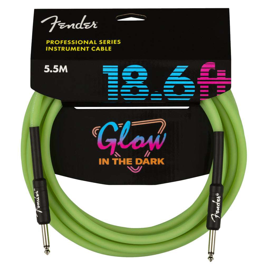 Fender Professional Glow in the Dark Cable Green 18.6'