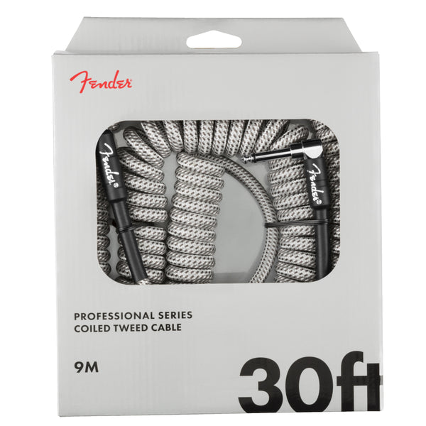 Fender Professional Series Coiled Tweed Cable 30ft White