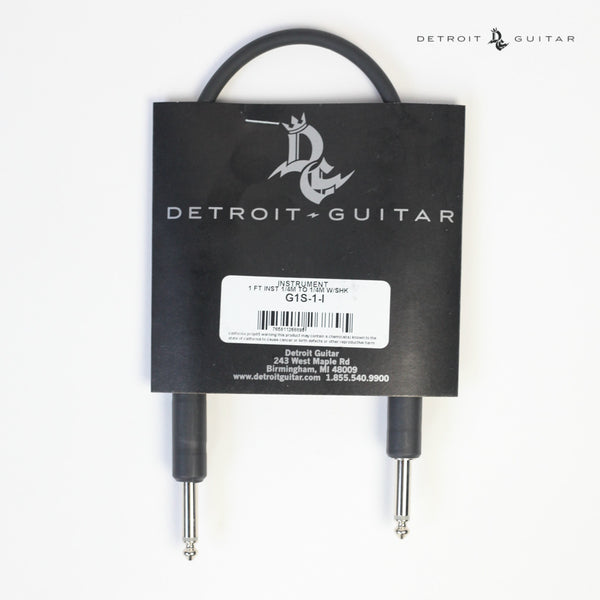 Detroit Guitar 1' Instrument Cable